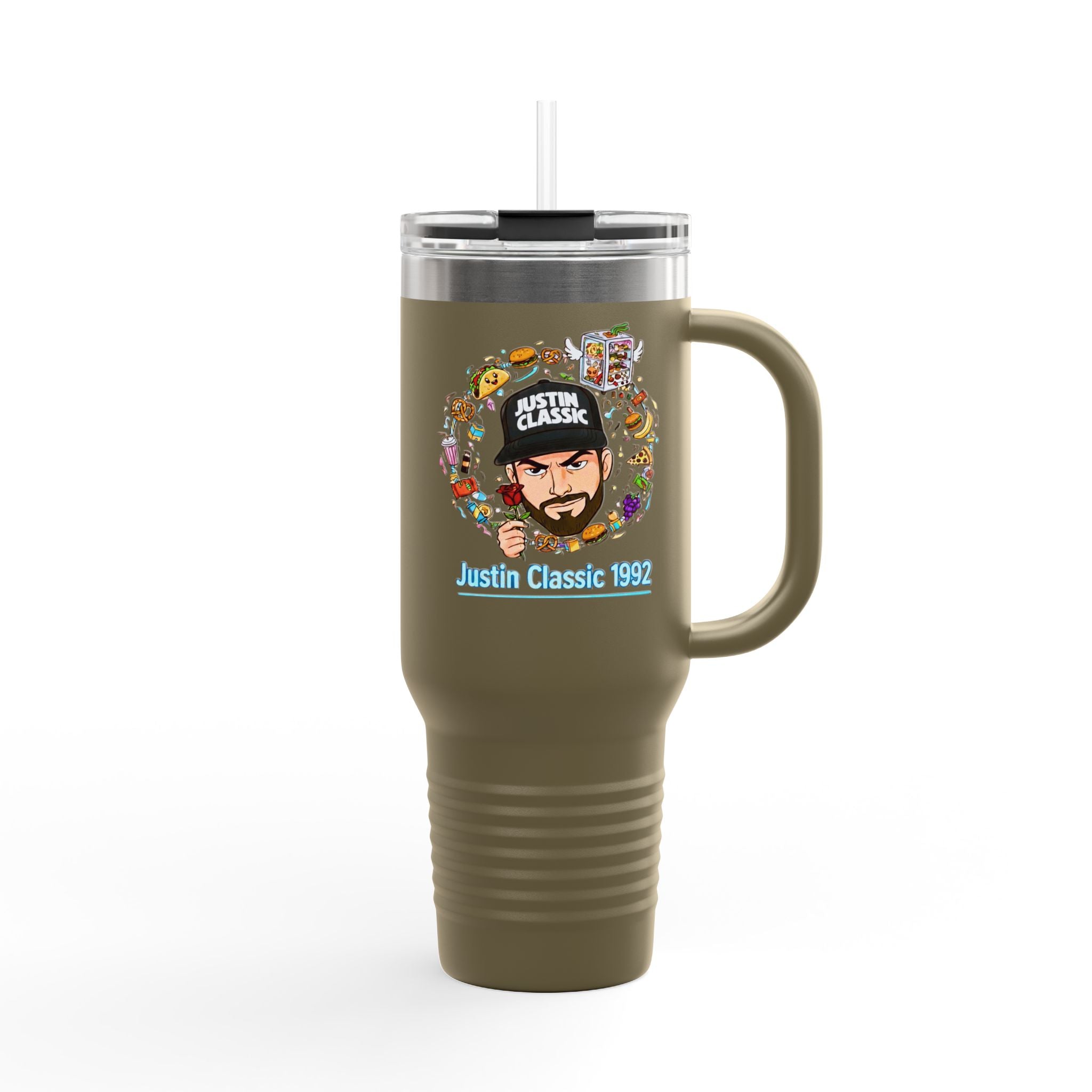 40oz Insulated Travel Mug — 'Just a Classic' Graphic Tumbler