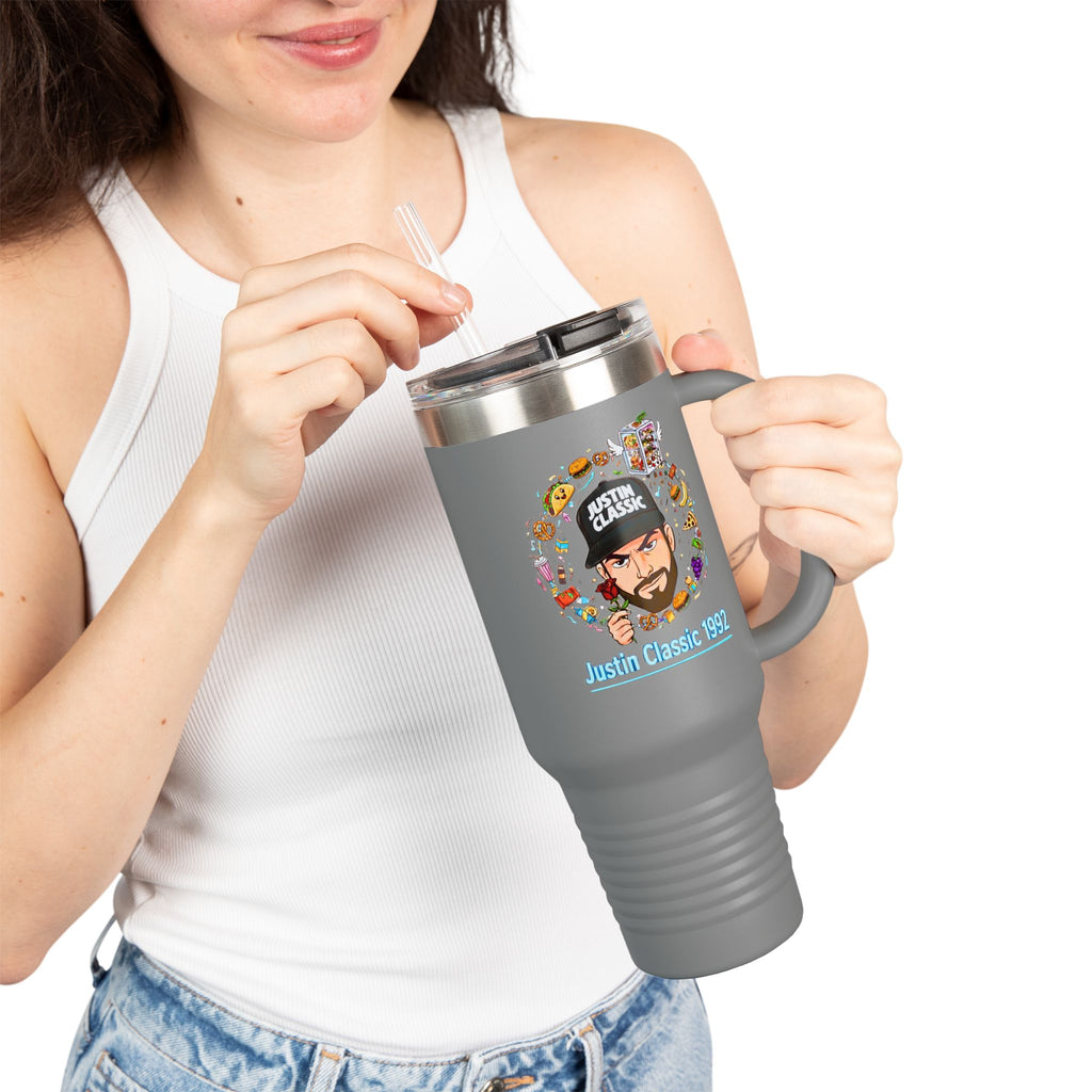 40oz Insulated Travel Mug — 'Just a Classic' Graphic Tumbler