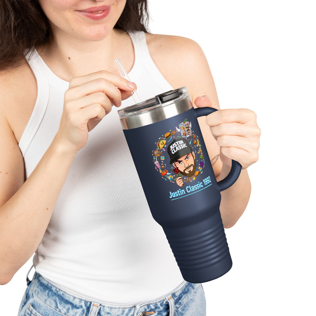 40oz Insulated Travel Mug — 'Just a Classic' Graphic Tumbler