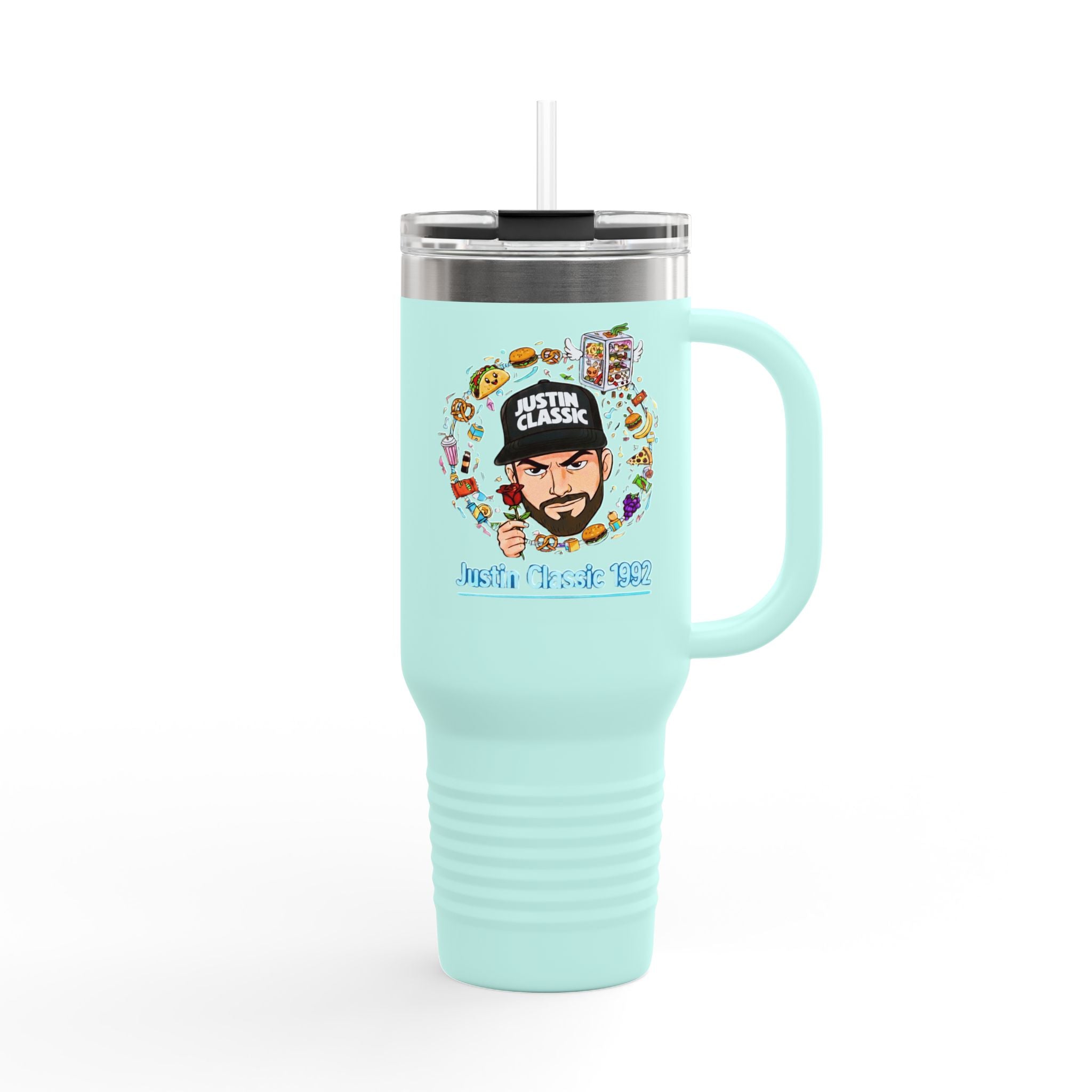 40oz Insulated Travel Mug — 'Just a Classic' Graphic Tumbler